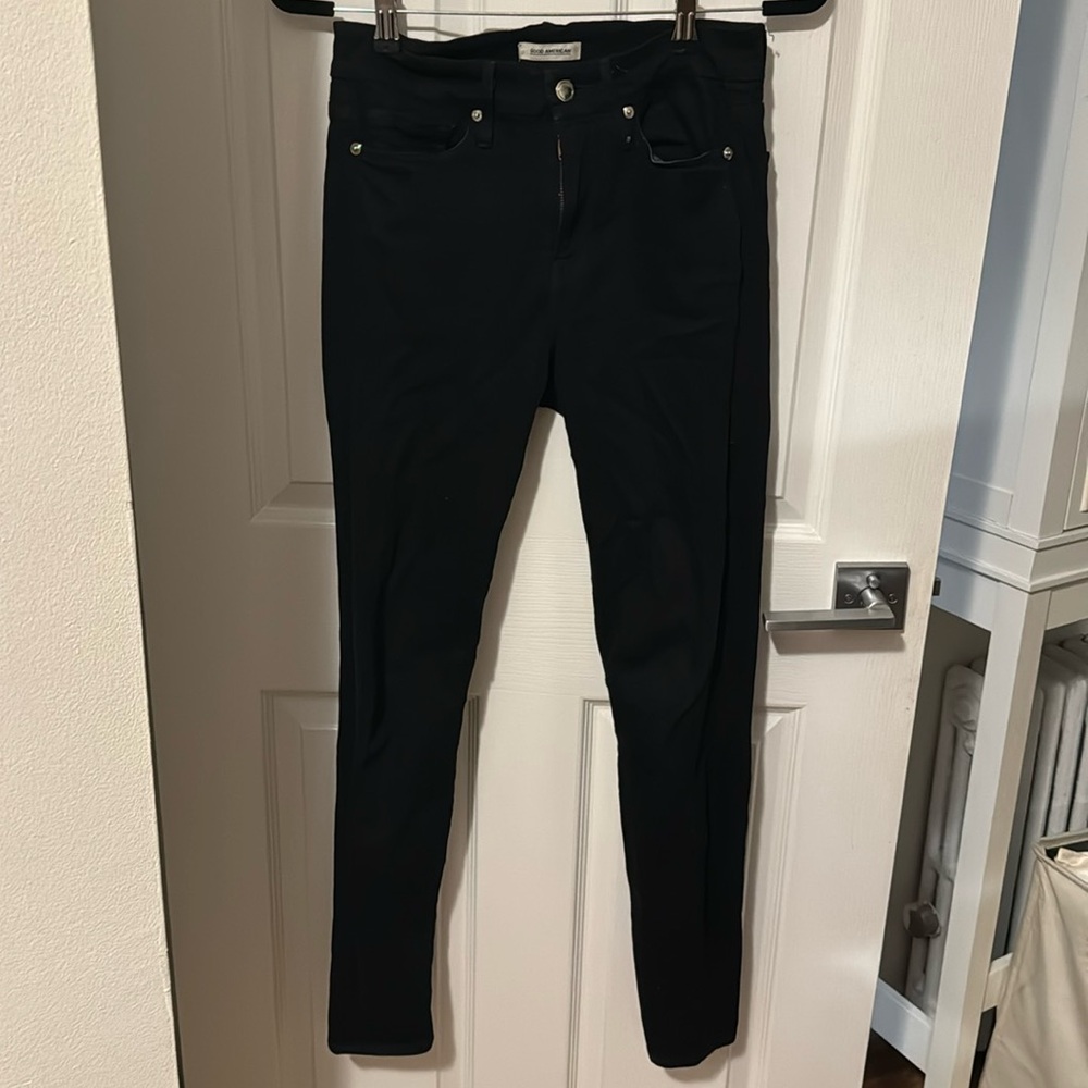 Good American black skinny jeans